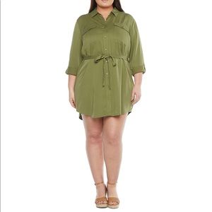 ANA Plus High-Low Shirt Dress